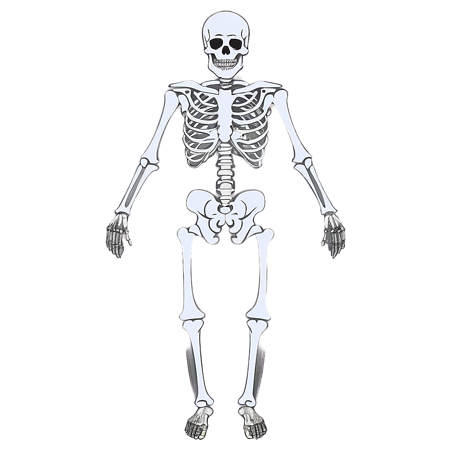 Complete Human Skeleton Diagram Png 06262024 PNG image