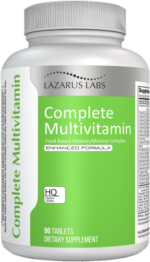 Complete Multivitamin Bottle Lazarus Labs PNG image