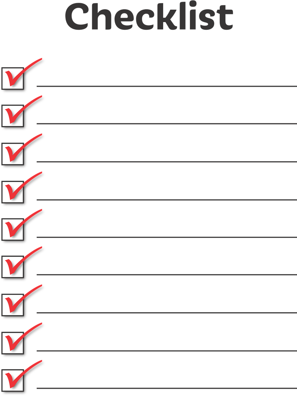 Completed Checklist Vector PNG image