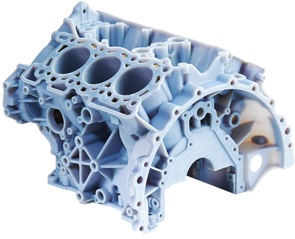 Complex3 D Printed Engine Block PNG image