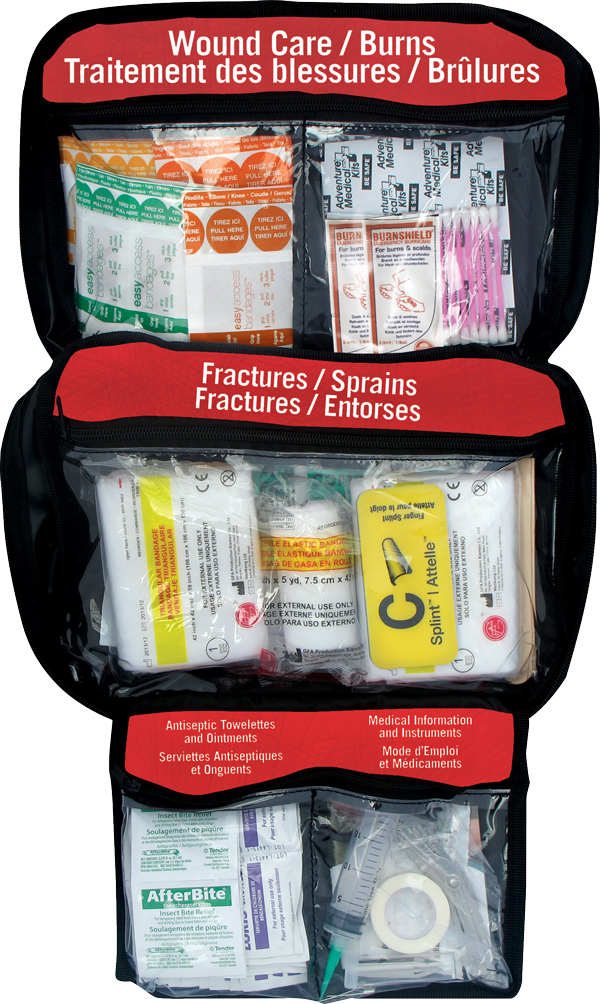 Comprehensive First Aid Kit Contents PNG image