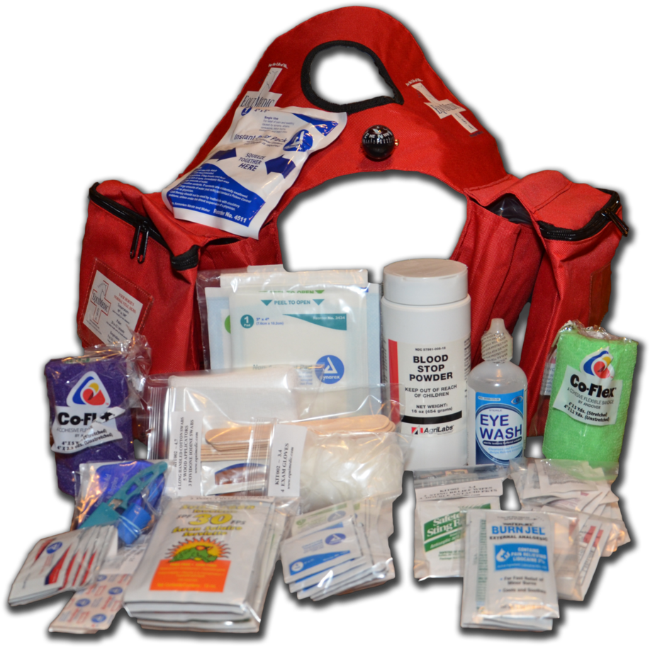 Comprehensive First Aid Kit Contents PNG image