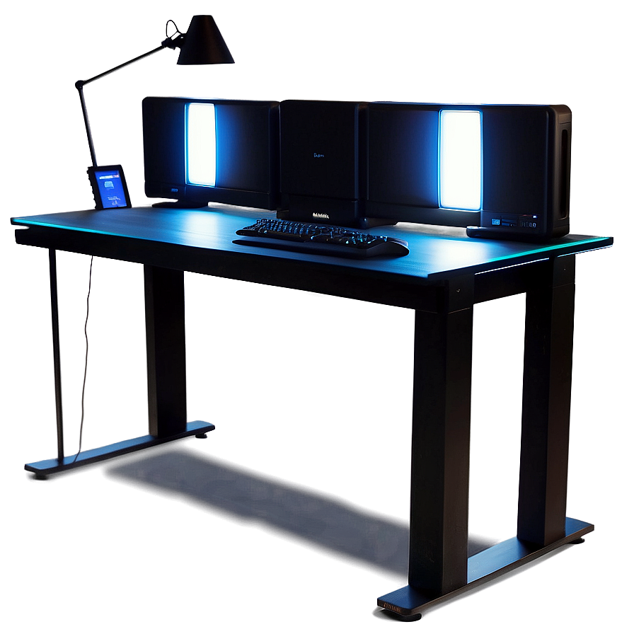 Computer Desk With Led Lights Png Rcv92 PNG image