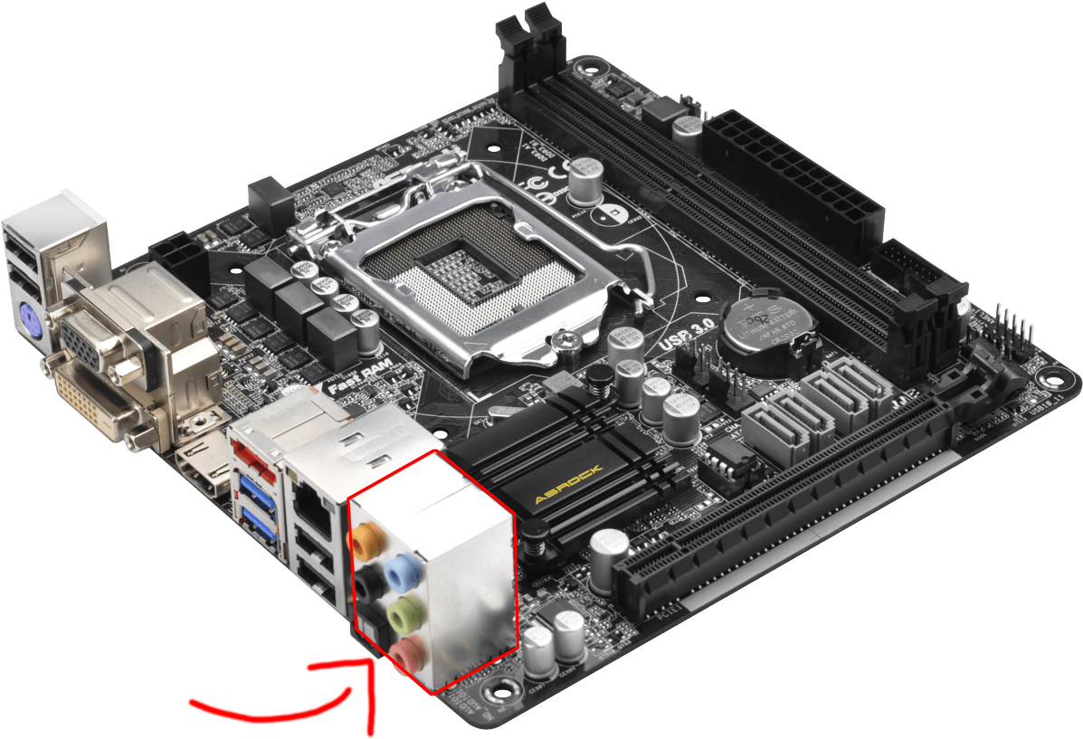 Computer Motherboardwith Integrated Components PNG image