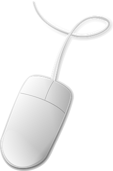 Computer Mouse Isolatedon Black PNG image