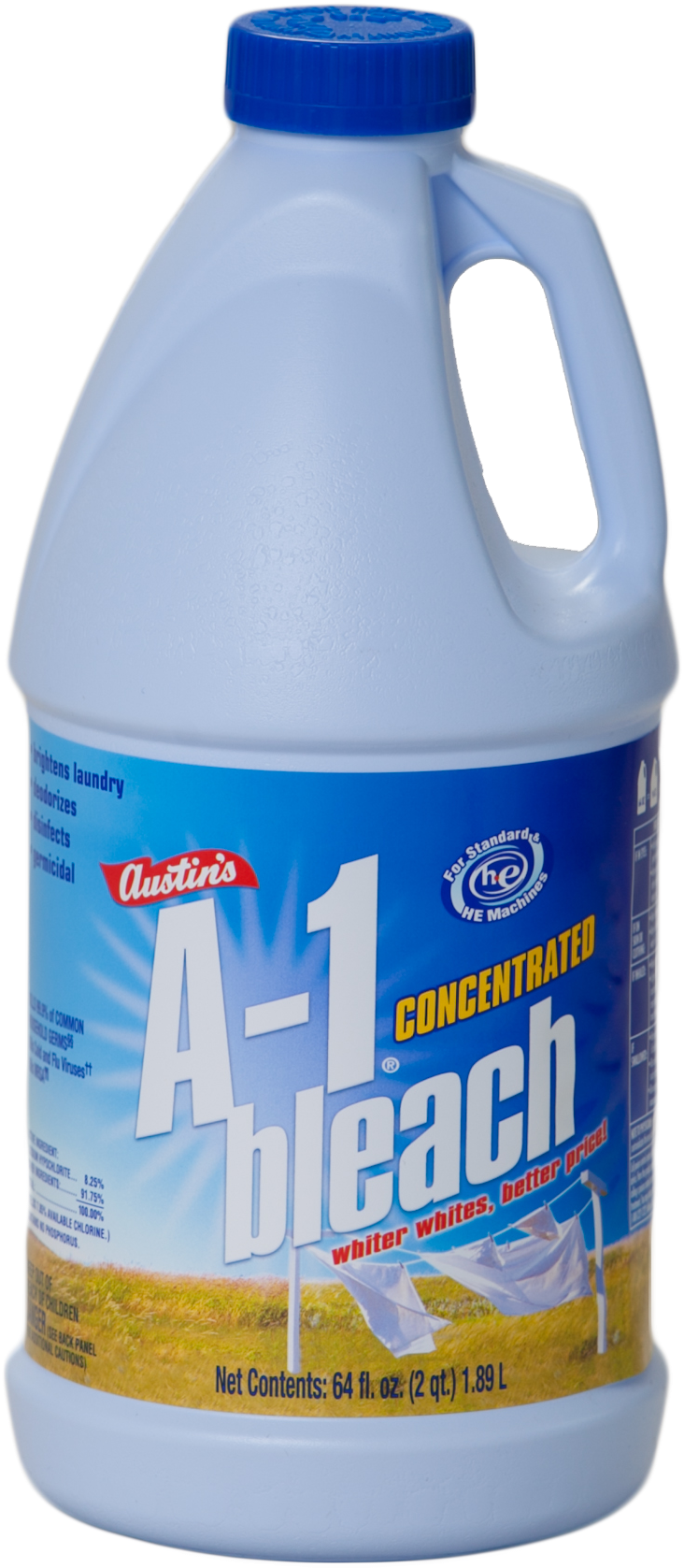 Concentrated Bleach Plastic Bottle PNG image