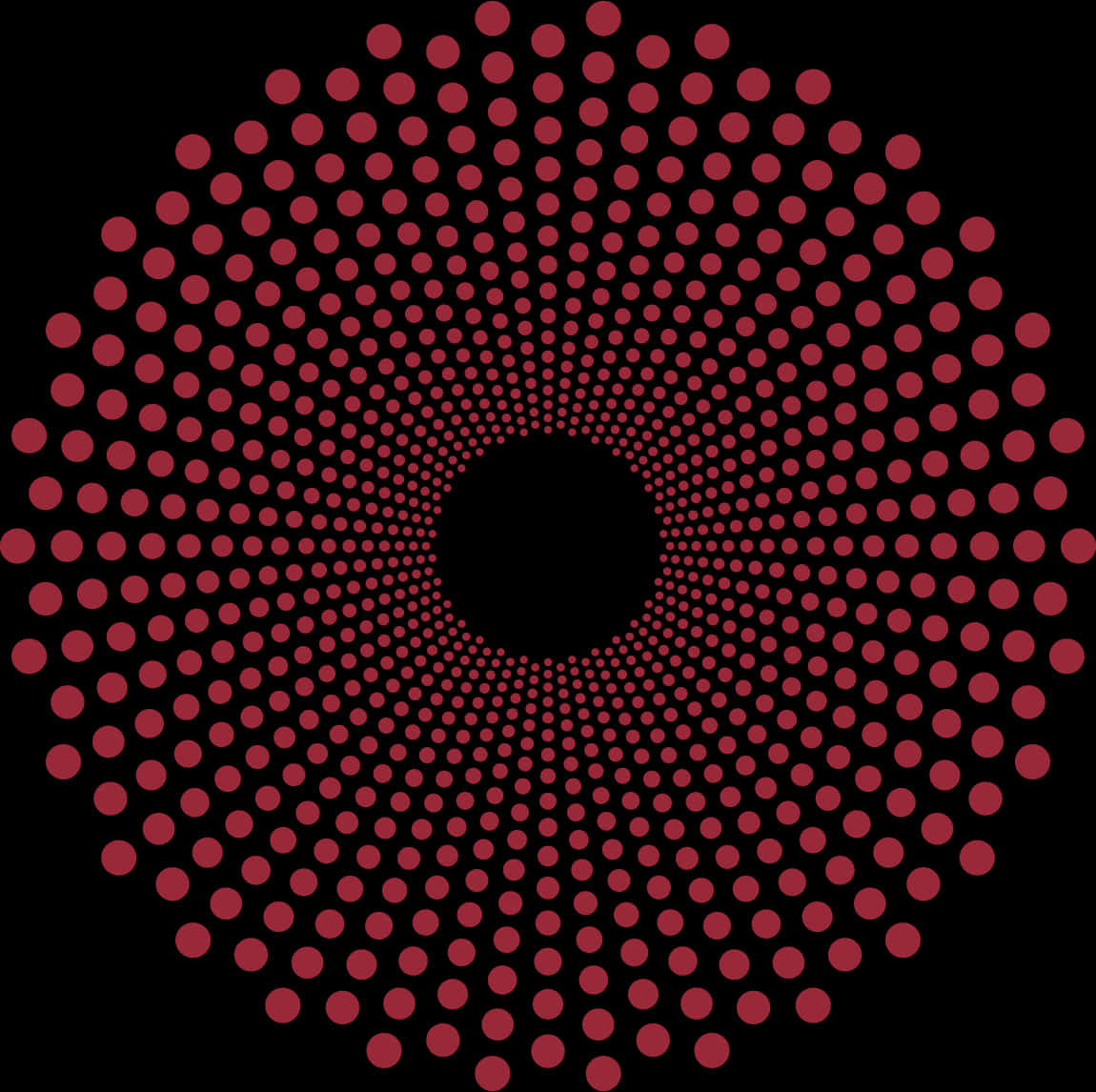 Concentric Circle Dot Pattern PNG image