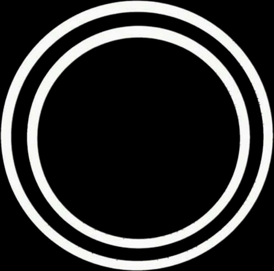 Concentric Circles Blackand White PNG image