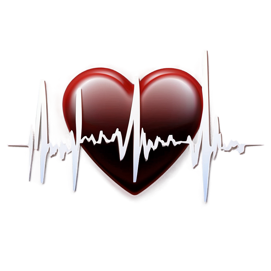 Conceptual Heartbeat Line Art Png Nhw50 PNG image