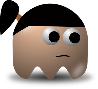 Concerned Cartoon Face Graphic PNG image