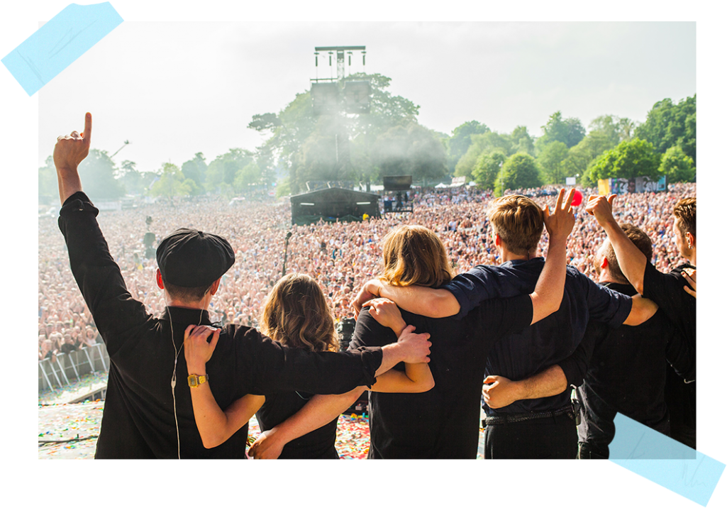 Concert Crowd Cheering Moment PNG image