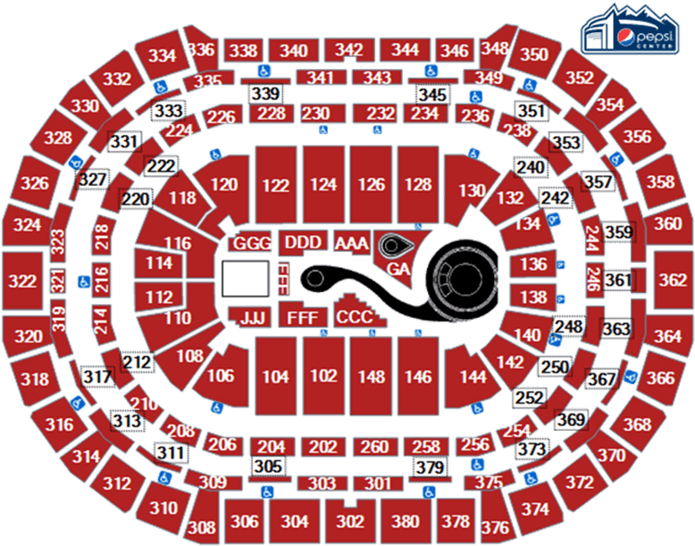 Concert Seating Chart Katy Perry PNG image