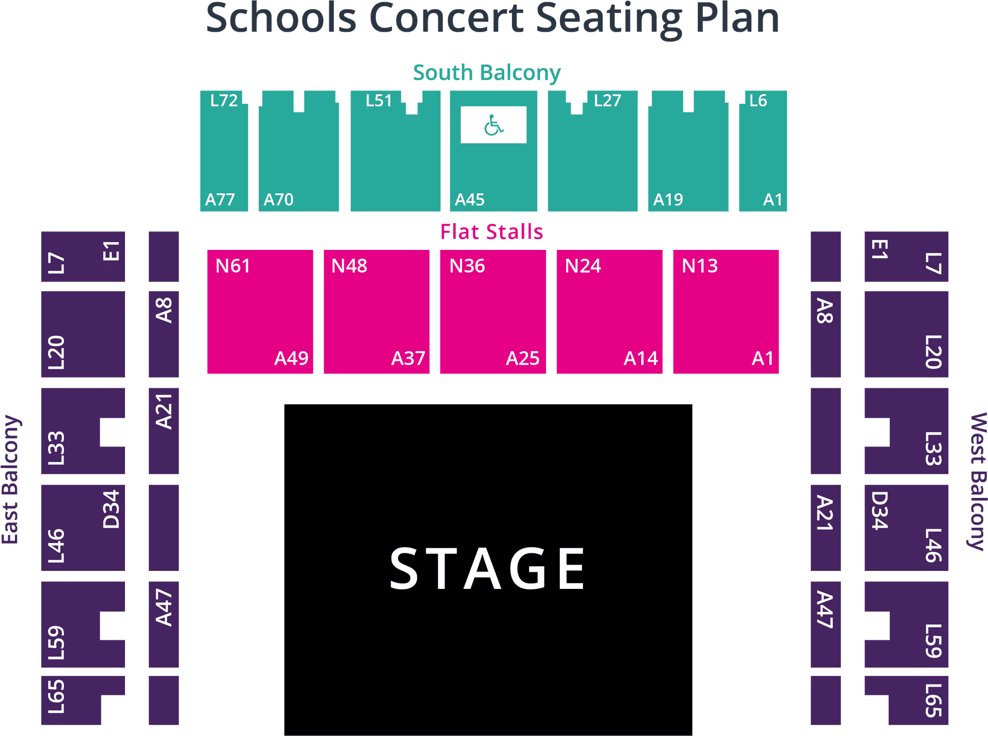 Concert Seating Plan Graphic PNG image