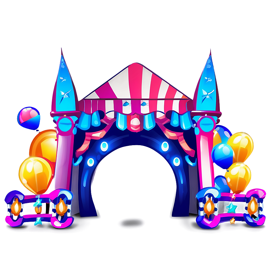 Concert Stage With Balloons Png 52 PNG image