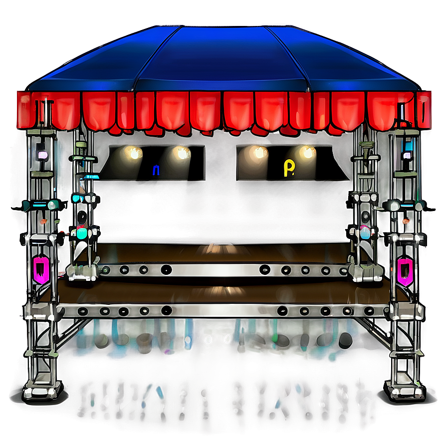 Concert Stage With Ramps Png Pld51 PNG image