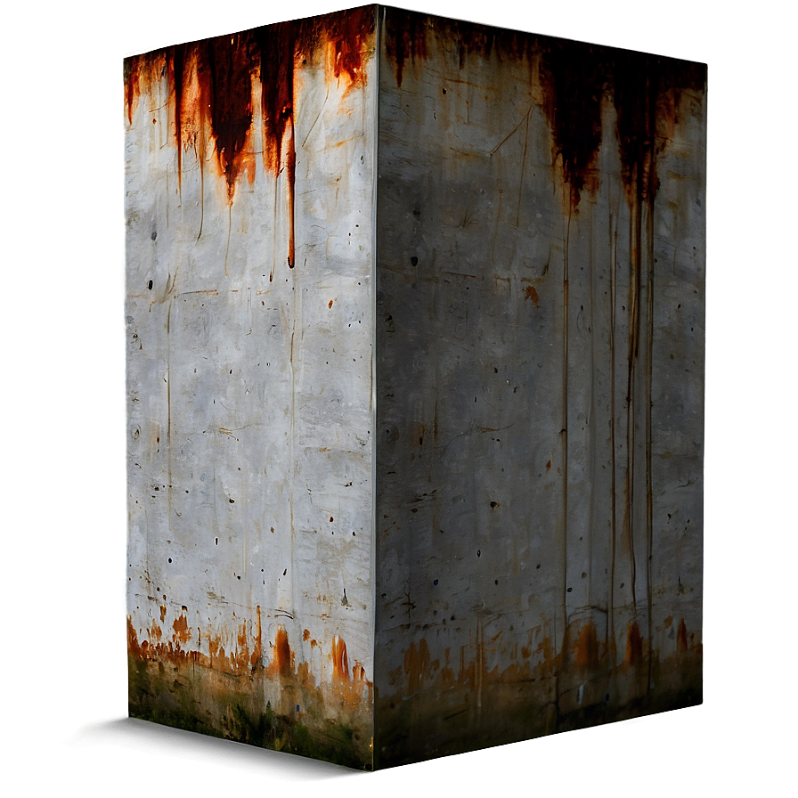 Concrete Wall With Rust Stains Png 34 PNG image