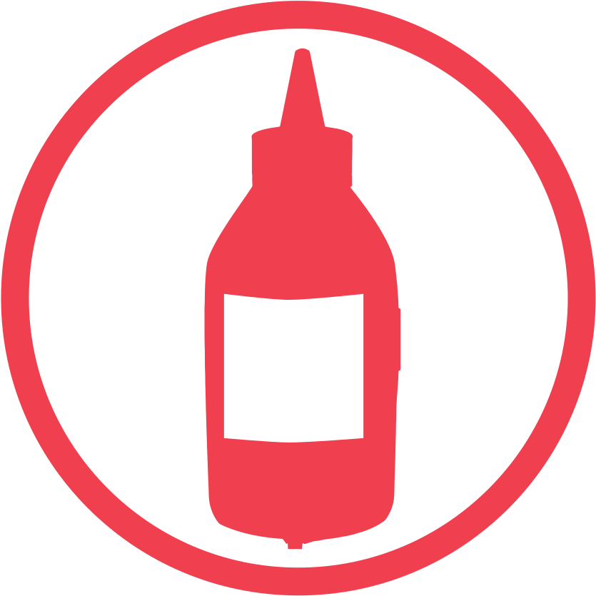 Condiment Icon Red Squeeze Bottle PNG image