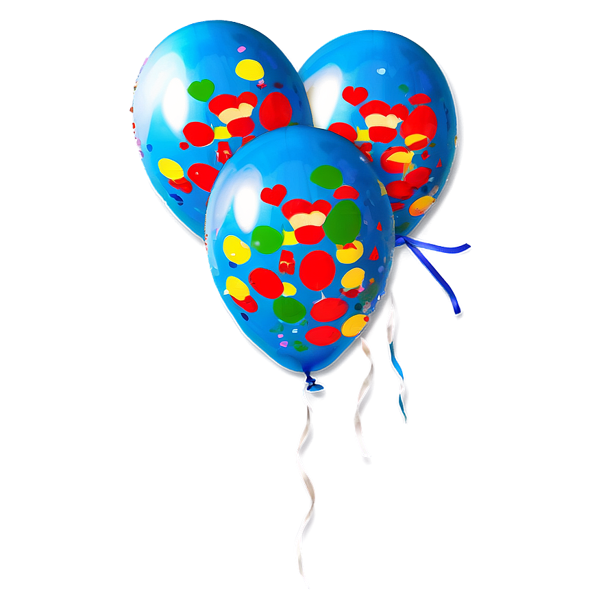 Confetti Balloons Png 05042024 PNG image