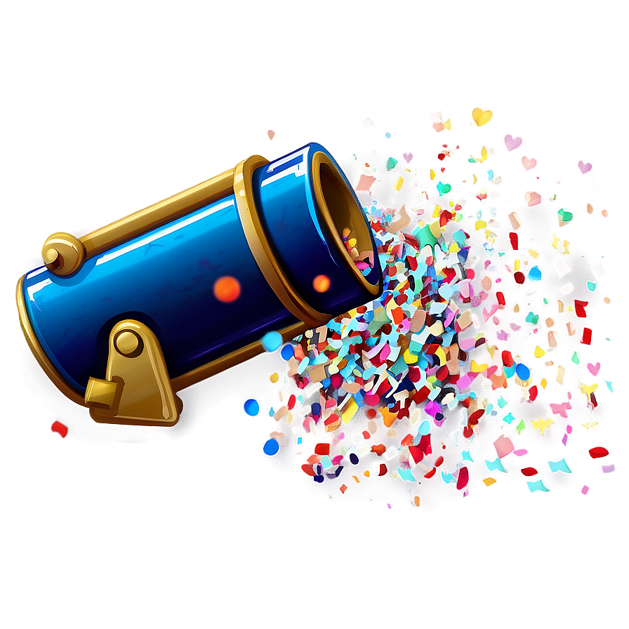 Confetti Cannon D PNG image