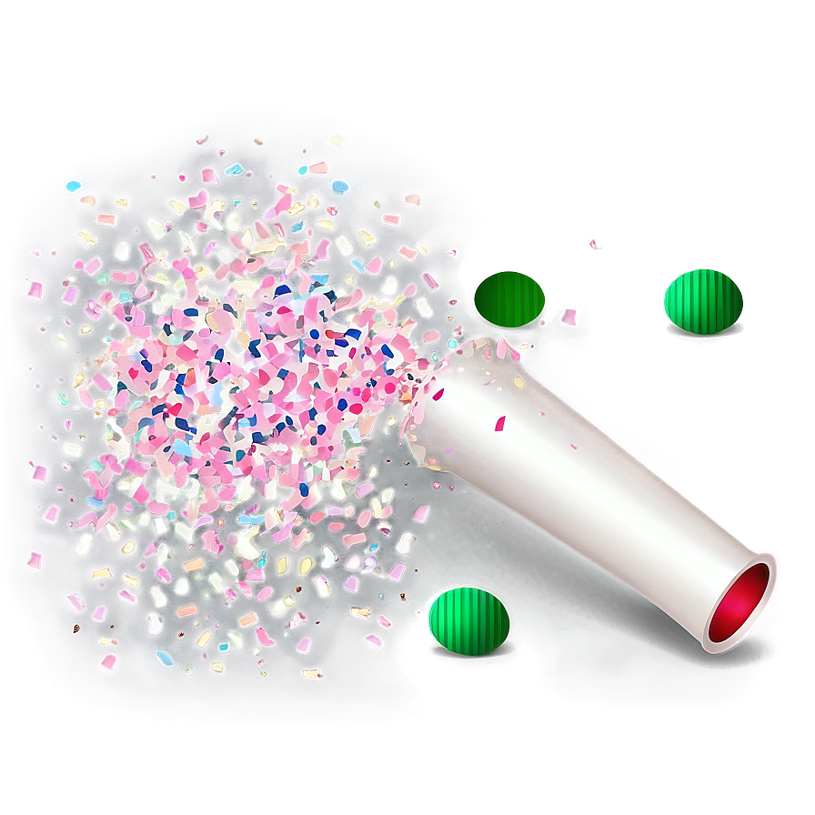 Confetti Cannon Decoration Png 06282024 PNG image