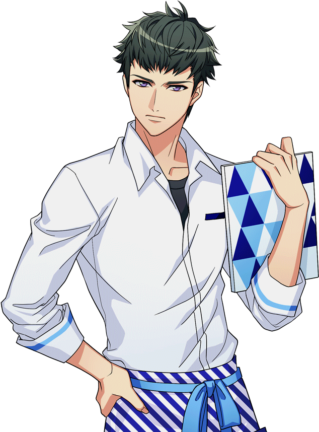 Confident Anime Character With Towel PNG image