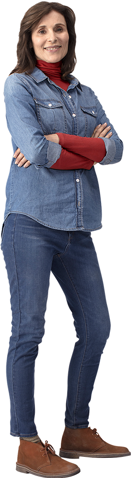 Confident Casual Denim Outfit PNG image
