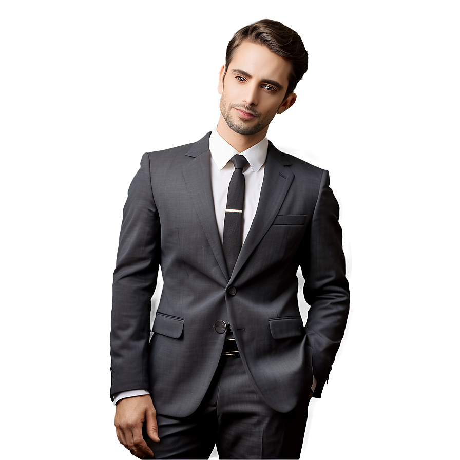 Confident Man In Suit Png 06262024 PNG image