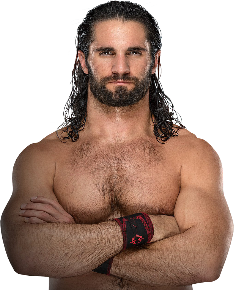 Confident Manwith Long Hairand Beard PNG image