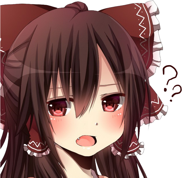 Confused Anime Girl Expression PNG image