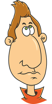 Confused Cartoon Character PNG image