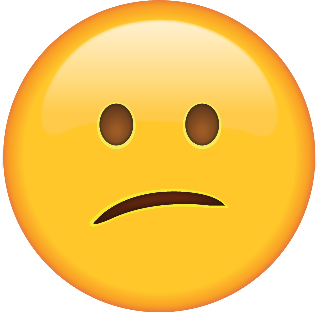 Confused Emoji Expression PNG image