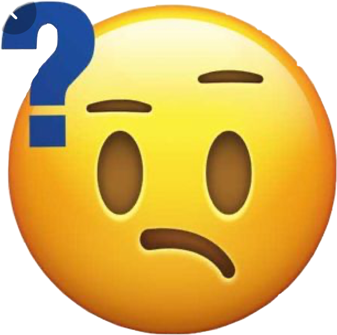 Confused Emojiwith Question Mark PNG image