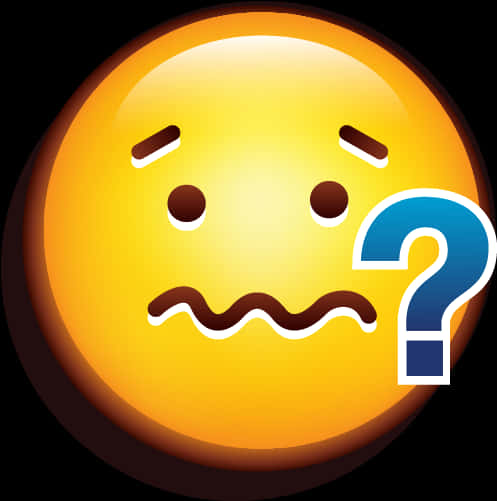 Confused Emojiwith Question Mark PNG image