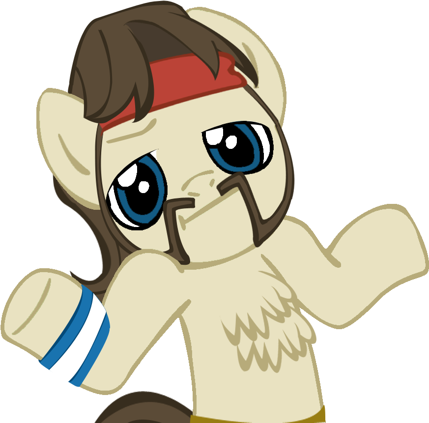 Confused Pony Shrug PNG image