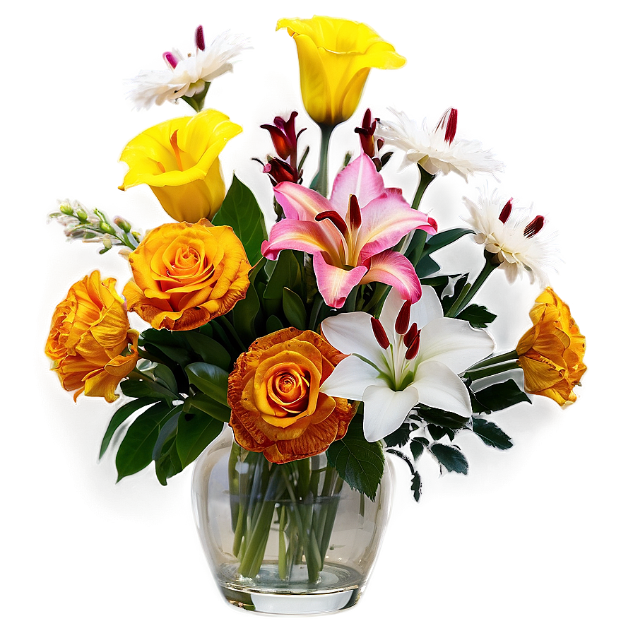 Congratulations Flowers In Vase Png Ylf64 PNG image