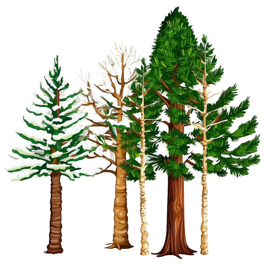 Coniferous Tree Elevation Png 06262024 PNG image