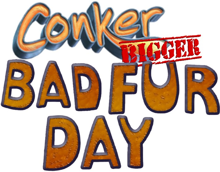 Conker Bad Fur Day Logo PNG image