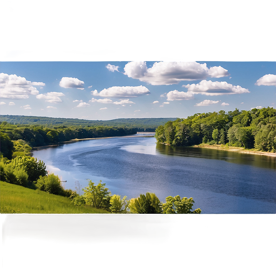 Connecticut River Landscape Png Tex PNG image