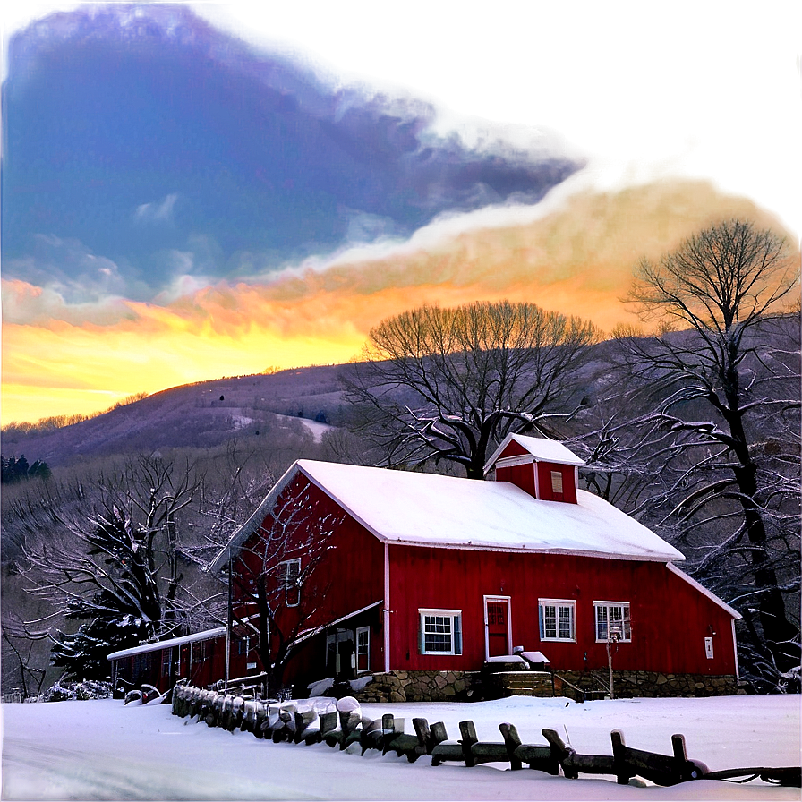 Connecticut Winter Scene Png Jer PNG image