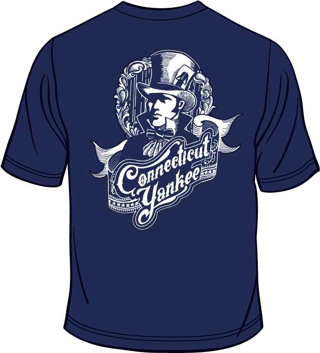 Connecticut Yankee T Shirt Design PNG image