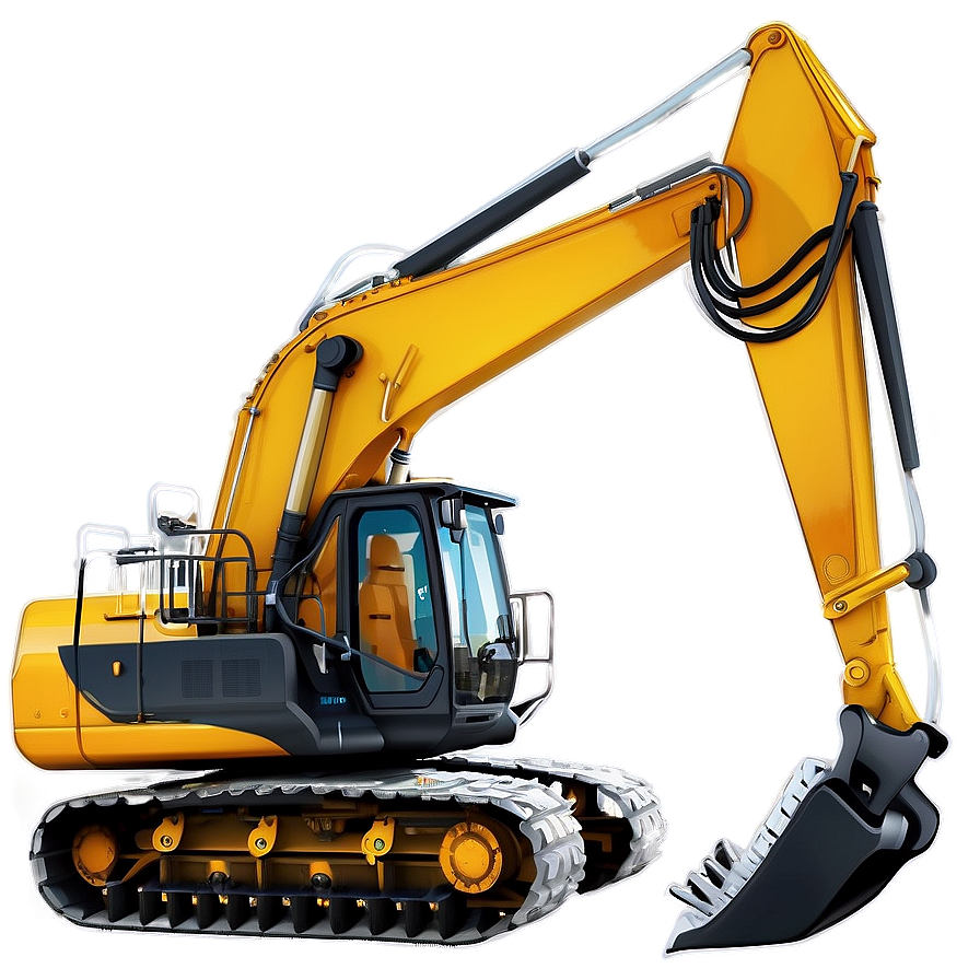 Construction Site Backhoe Png Bgw2 PNG image