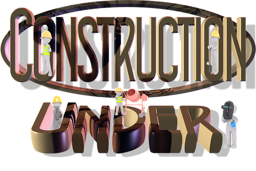 Construction Underway Graphic PNG image