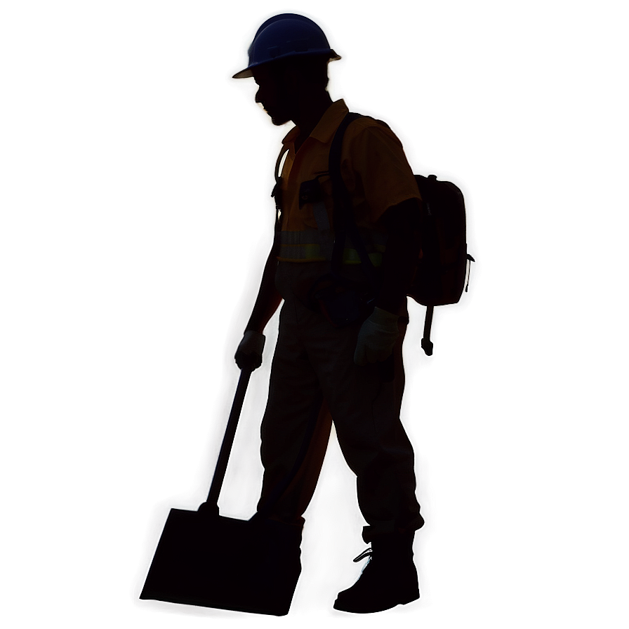 Construction Worker Silhouette Png Sov PNG image