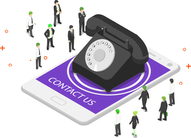 Contact Us Customer Support Concept PNG image