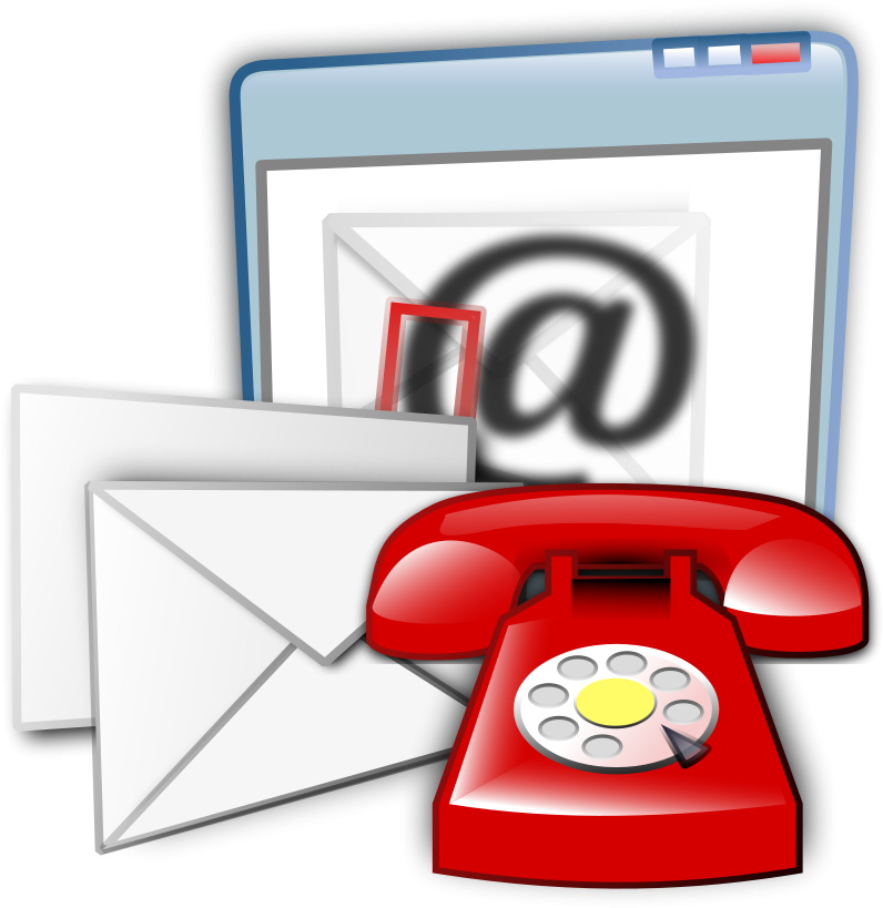 Contact Us Icons Set PNG image