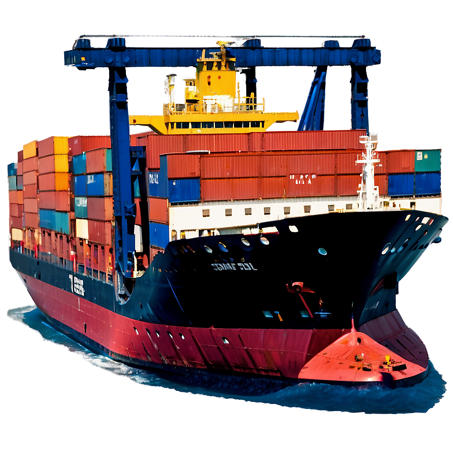 Container Ship Png Piv3 PNG image