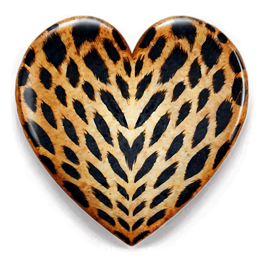 Contemporary Leopard Heart Png 77 PNG image