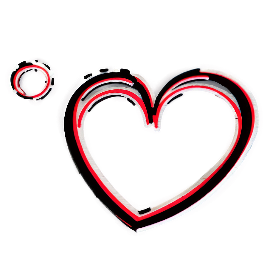 Continuous Heart Line Design Png Hhb75 PNG image