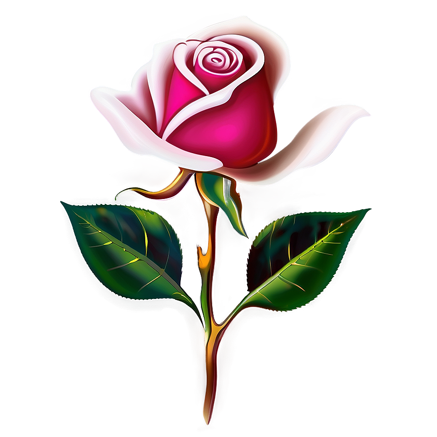 Contour Rose Tattoo Design Png 46 PNG image