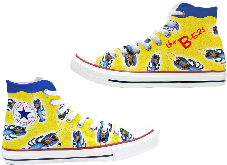 Converse B52s Lobster Design Sneakers PNG image